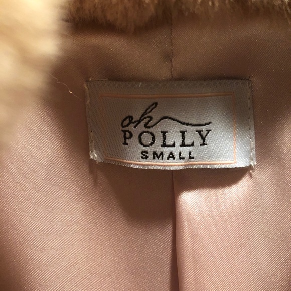 Fur faux Oh Polly coat size small juniors - Picture 15 of 15